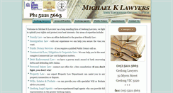 Desktop Screenshot of michaelklawyers.com